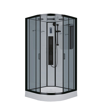 Душевая кабина Niagara Premium 69020134GBLACK 100х100 четверть круга с крышей ориентация универсальная